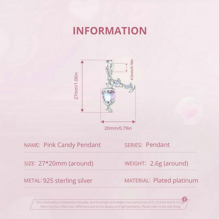 WOSTU 925 Sterling Silver Pink Couple Hearts Charm Star Bear Beads Dolphin Pendants Fit Original Bracelet DIY Jewelry