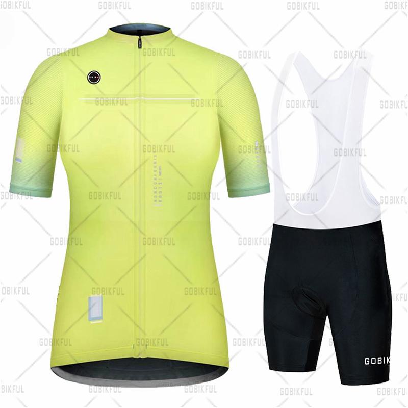 Womens Cycling Jersey Bib Shorts Sets Wear Racing Bike Clothing Kits Feminino Bicycle Clothes Suits Riding 2026 Summer Breathable Cycling Suit Set