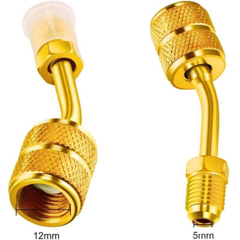 Professional R410A Adapter for Air Conditioner Hose 5/16inch SAE Female to 1/4inch SAE Male Accessories