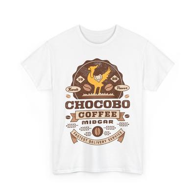 Chocobo Kaffee Vintage Unisex T-Shirt. Final Fantasy Videospiel. Kaktuar. Mogry