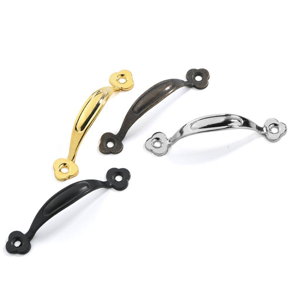 Bronze Arched Cabinet Door Handles Zinc Alloy Antique Wardrobe Door Handle Chinese Style Simplicity Furniture Handles