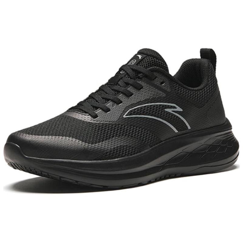 Anta Breathable And Lightweight Low top Casual Running Shoes Men's Black Sneakers 112515577R-1