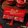 Premium Embroidered Red Envelope for Weddings and Engagement Tea Ceremonies