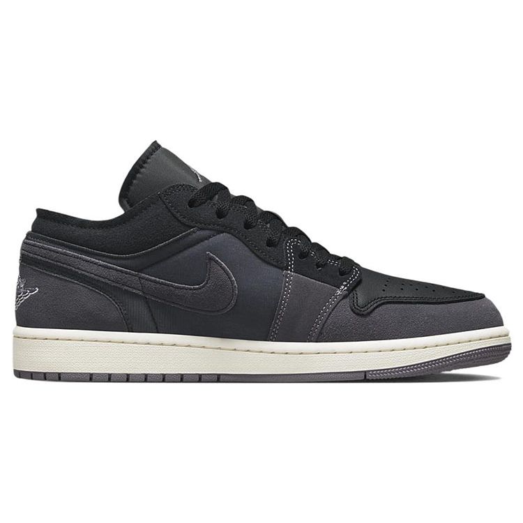 Air Jordan 1 Low SE Craft Inside Out - Black Men Sneakers Light-Graphite Sail Cement-Grey DN1635-001