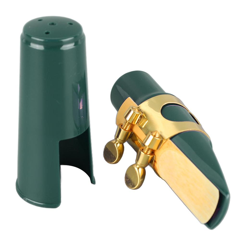 Alto Saxophone Mouthpiece Kit Sax Cover Ligature Reed Instrument Accessories for Replacement Green