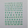 New Retro Nail Art Hot Stamping Stickers Embossed Flower Branches and Jade Leaves Nail Art Decorations
