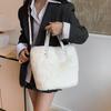 Bag Autumn and Winter New Simple Plush Large-capacity Women's Bucket Handbag Women's Shoulder Messenger Bag