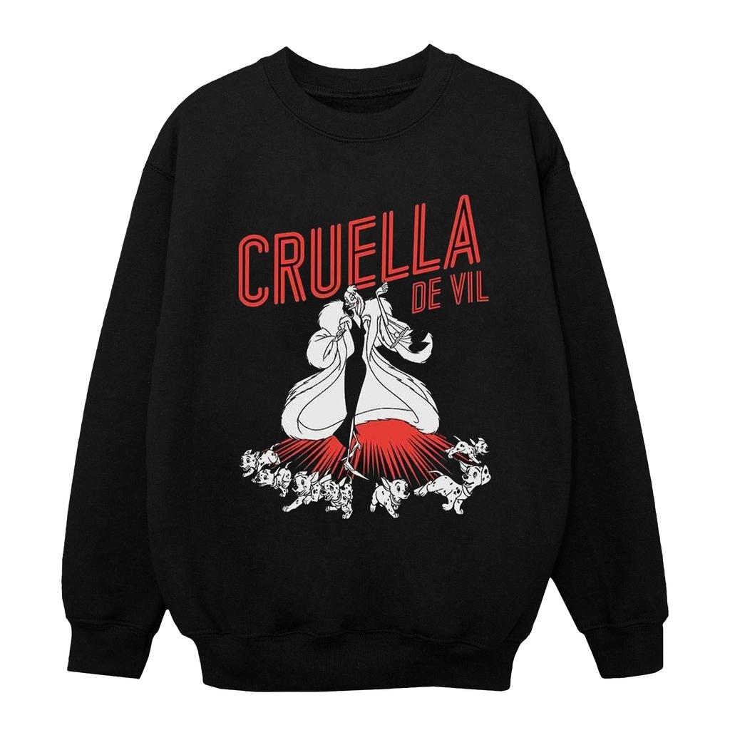 Disney Cruella De Vil Dalmatiner-Sweatshirt für Mädchen