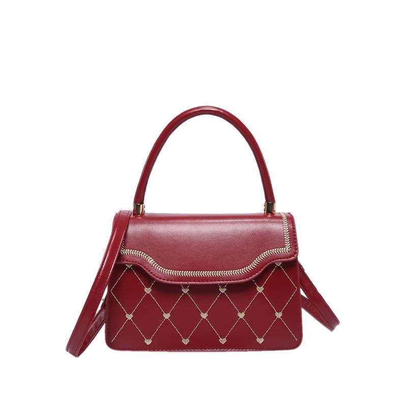 High end Textured Bag for Women New Trendy Crossbody Bag for Women Ins Diamond Embroidered Thread Single Shoulder Handbag for Women