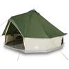 Vidaxl Tipi Family Tent, 6-Person, Green, Waterproof