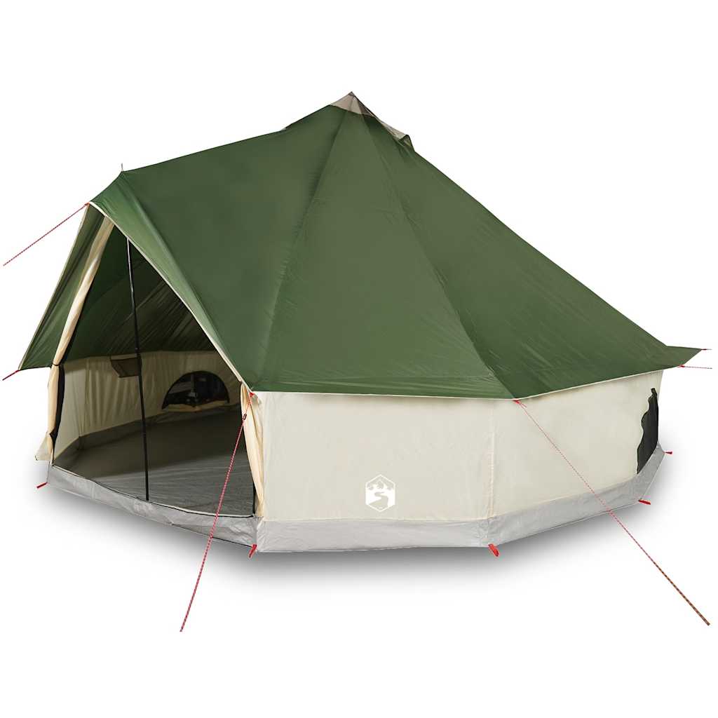 Vidaxl Tipi Family Tent, 6-Person, Green, Waterproof