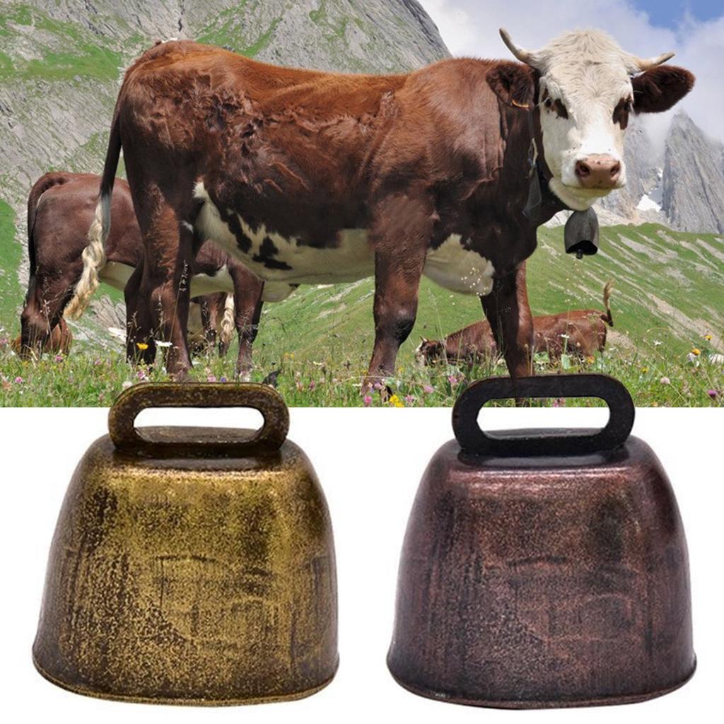 1pc Grazing Bell Cow Horse Sheep Grazing Copper Bells Farm Copper Loud Crisp Ring Farm Animal Supplies Iron Bell