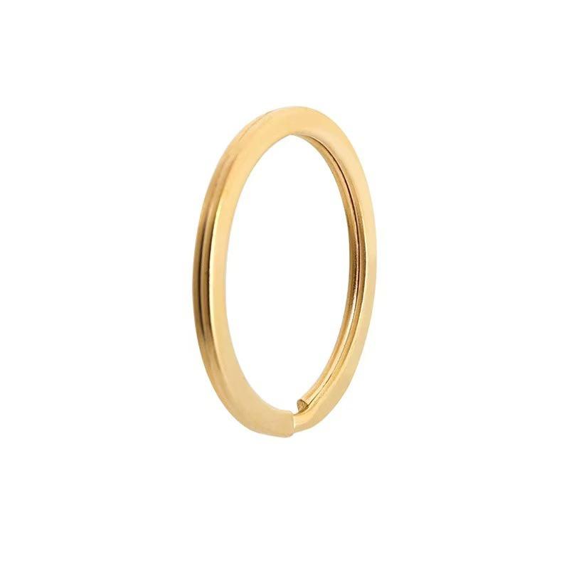 Brass Keychains Gold Color Open Jump Rings Diy Jewelry Making Accessories
