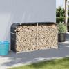 Vidaxl Firewood Rack, Anthracite, 180X45X100 Cm, Galvanized Steel