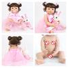 BZDOLL 55cm Full Silicone Reborn Baby Doll Toy Girl Boneca Vinyl Newborn Princess Toddler Bebe Alive Birthday Gift Shower Toy