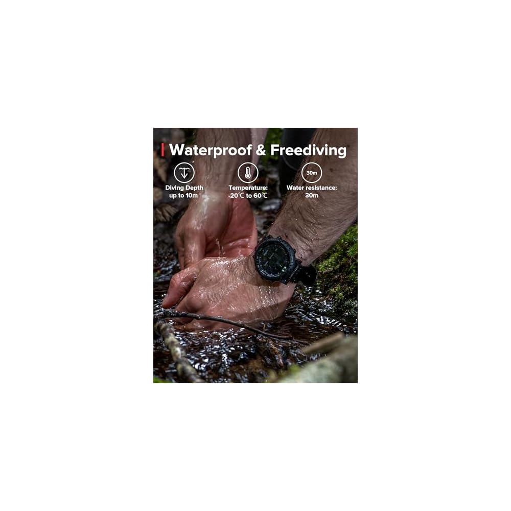 SUUNTO CORE All Black, 3 ATM Water Resistant, with Compass, Altitude, Pressure, and Depth Tracking, [Official Japanese Product with Manufacturer's War