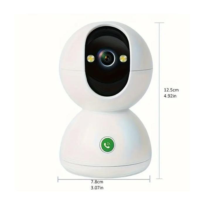 2.5K Caméra Surveillance WiFi Intérieure, Appel à Une Touche, Connectée Smartphone Détéction de Personne/Animal