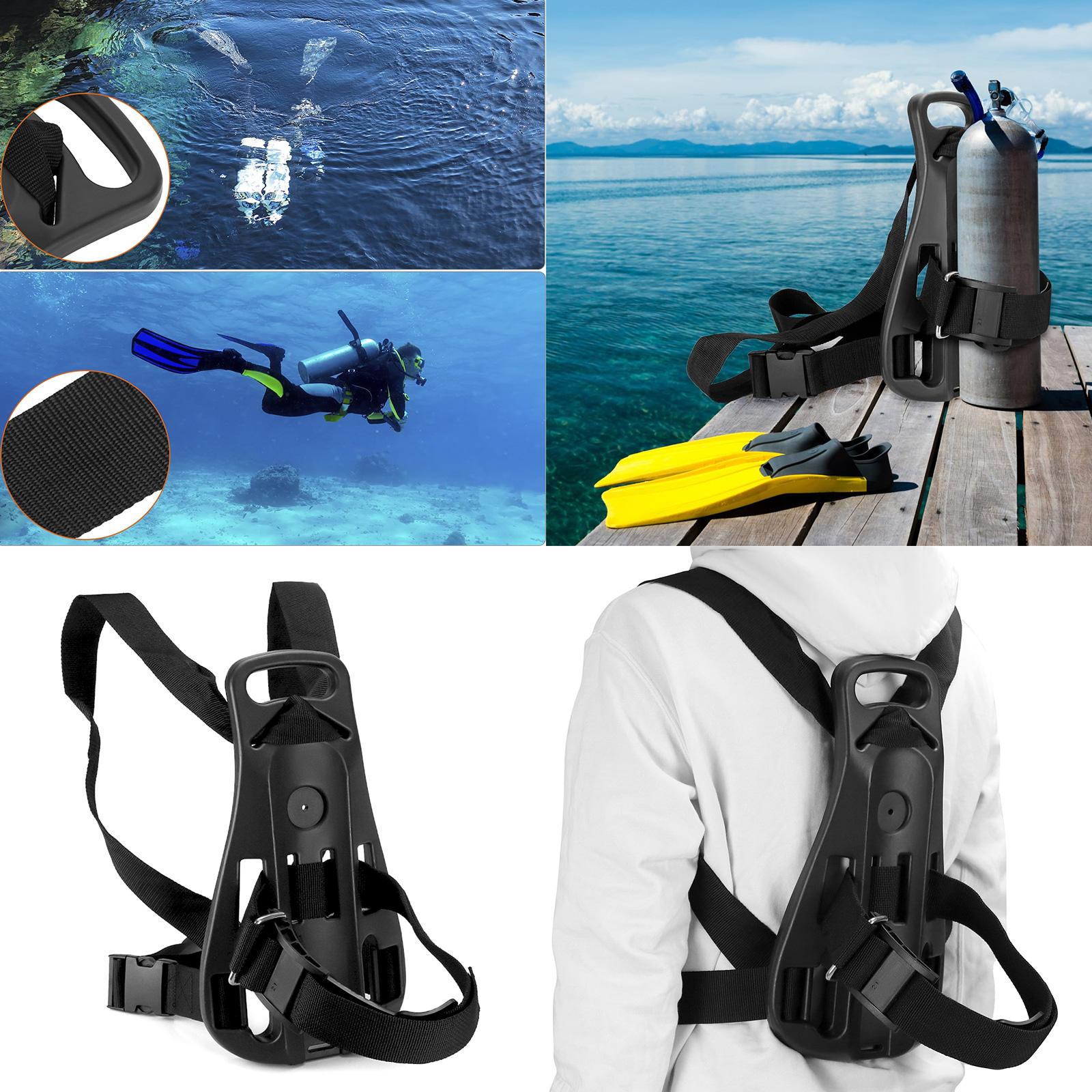 Zaino Regolabile per Bombola da Sub Scuba Porta Bombola Ossigeno Staffa per Bombola Gas Subacquea Snorkeling Apnea