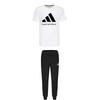Taekwondo Round Neck Pullover Breathable Short Sleeve T-Shirt Fashion Striped Long Pants Casual Sports Suit ADICLTS24TK-WB+TR30P1T-BW