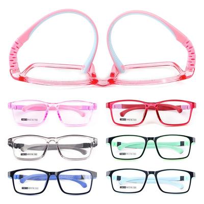 Fashion Kids Glasses Removable Silicone Eyeglasses Ultra Light Frame Glasses For Children Boy Girl Computer Glasses Vision Care