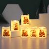 Christmas Candles Snowman Lamp Christmas Tree Kids Gift For Bedroom Garden Party Decoration Atmosphere Light Holiday Present