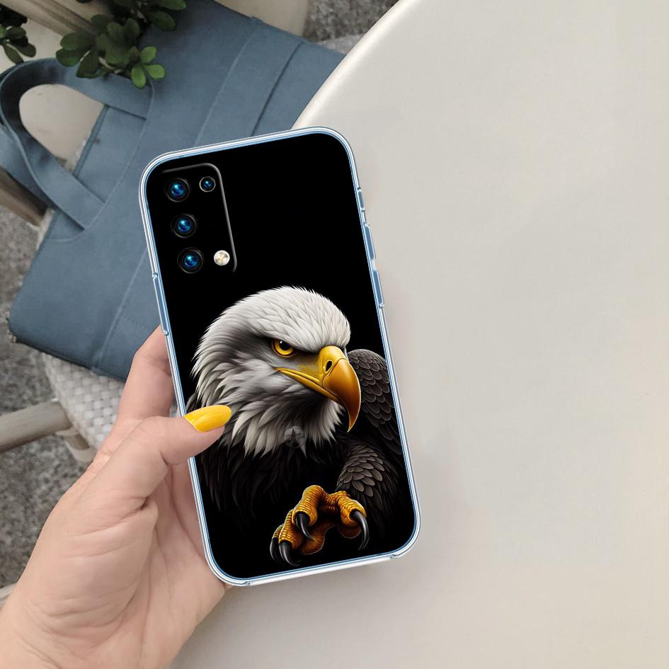 MY15 Hawk Eagle Soft Shell Transparent Phone Case for Motorola Moto G7 G8 G9 G84 G85 G73 G24 G15 Z2 Play Power Plus