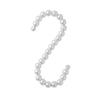 1pcs Simulation Pearl S-shaped Fashion Hook, Easy Installation Multifunctional S-hook, Scarf and Tie s-shape Hook for Clothing Store Wardrobe