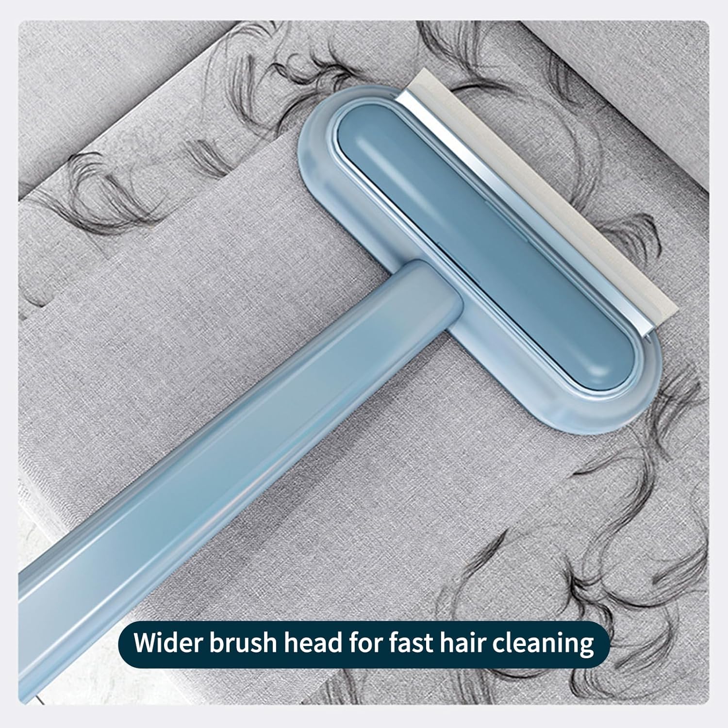 

Швабра для удаления шерсти домашних животных 4-в-1 – Многофункциональная щетка для ковров, ковриков, диванов, плитки и москитных сеток – Легко очищаемый инструмент с ручкой