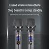 SANSUI D08 Portable Outdoor Trolley Speaker with Wireless Microphone (CN version)