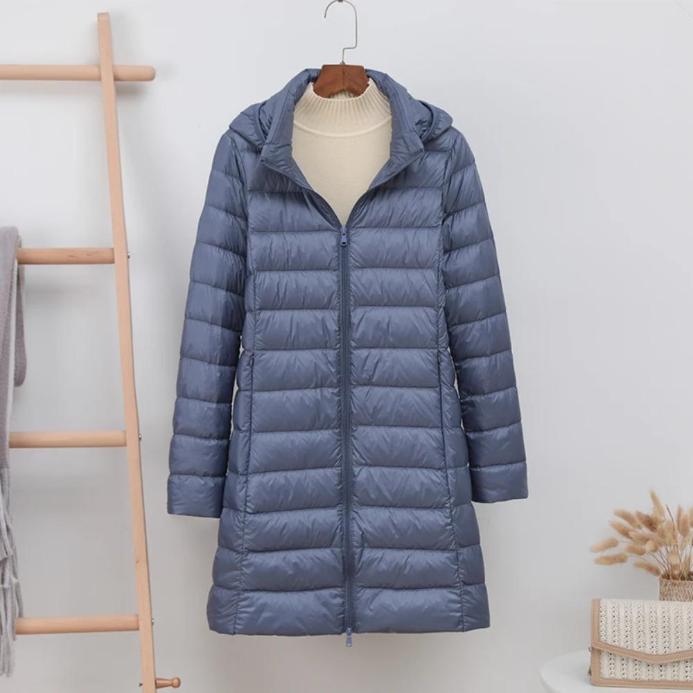 Hat Detachable Thick Long Down Jacket Women Winter Ultra Light Down Jacket Women With Hooded Down Coat