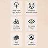 Two Tone Cat Eye Motion Sensor Wall Lamp USB Rechargeable Energy Efficient Lighting for Home Office Hotel Corridor