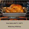 Roasting Pan Baking Tray Nonstick Large Turkey Roaster with Rack Bakeware Dish