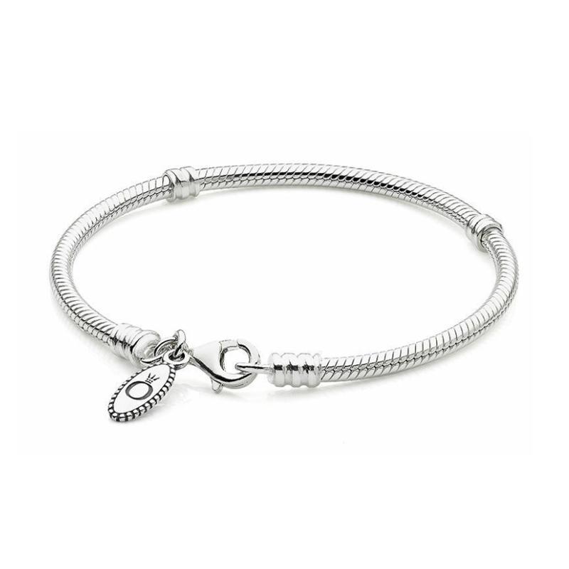 Pandora Lobster clasp basic chain 925 silver bracelet women s style 590700HV серебряный