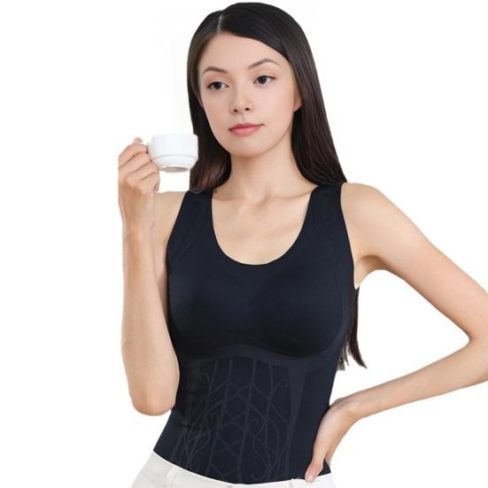Women Sleeveless Thermal Tank Top Fleece Lined Warm Undershirts Padded Camisole Base Layer for Cold