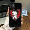 B-Betty-Cute-B-Boop Anime Phone Case For iPhone 16e 16 15 14 13 12 11 Pro Max X XS Max Plus Matte Clear
