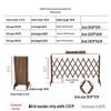 Carbonized Retractable Wooden Garden Trellis