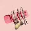 Silicone Makeup Brush Holder Wash Dry 2-in-1 Suction Cup Design Compact Size Waterproof Makeup Brush Stand