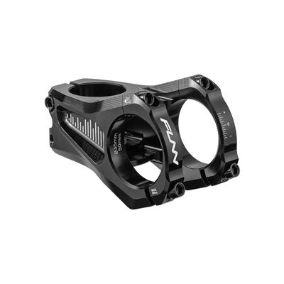 Funn Equalizer Bike Stem Zero 50mm Stem with 35mm Bar 0 Degree Bicycle Stem for Mountain Bikes and BMX Bikes - Rise, Clamp. (Black)