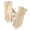 Soft Black Thickened Gloves  Beige Finger Mittens PU Anti-cold Gloves  Outdoor Sport