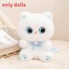 Lucky Cat Plush Toy With Necklace And Bow Decoration For Home Decor And Giftgiving