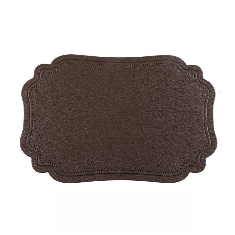 Manteles Individuales de PVC Resistentes al Calor con Bordes Decorativos Festoneados Estilo Nórdico para Decoración Festiva, Fiestas, Comidas Diarias