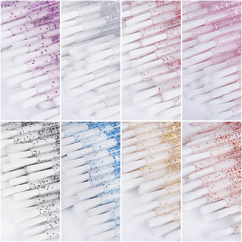 50/100Pcs Nylon Eyelash Brush Disposable Mascara Lip Glossy Wand Microbrush Applicator Lashes Extension Accessories Makeup Tools