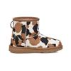UGG Klassische Mini Runde Zehenpartie Dicke Sohle Plüsch Warm Kurze Schneestiefel Kuhdruck Kinderstiefel 1123619K-CHE