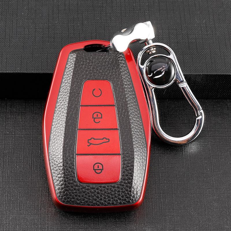 Geely Car Key Case Cover: Compatible with Binyue, GL, Dihao, GS, Binrui, Borui, Yuanjing X6, Jiaji, ICON, and Haoyue Models.