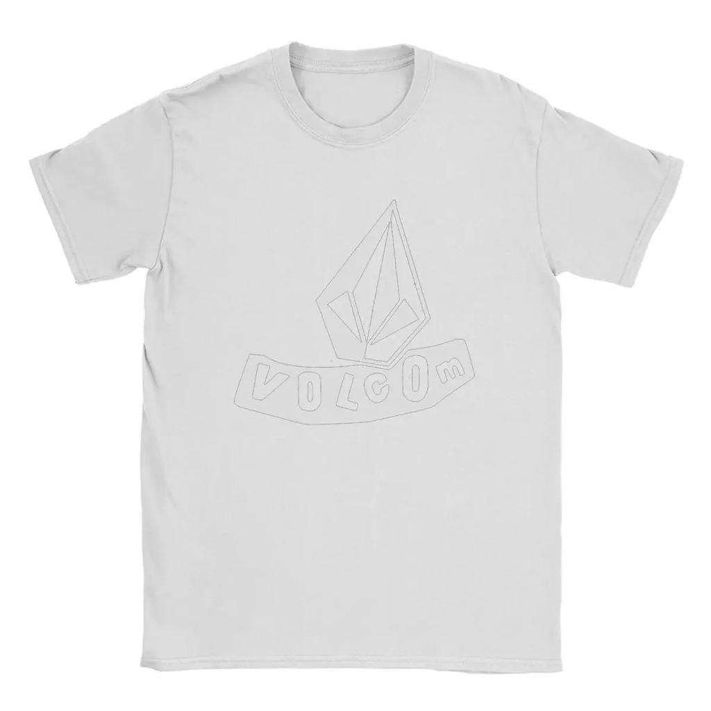 Funny Stylish Classic Cotton Tops Unique Short Sleeve Crewneck Tee Men 2024 Volcoms The Newest Logo T Shirts  Gift Idea T-Shirts