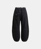 BADBLOOD Lace Layered Distressed Joggers - Black