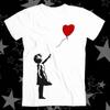 Banksy Ragazza Focolare Amore Palloncino Best Seller Maglietta Top T Shirt 192
