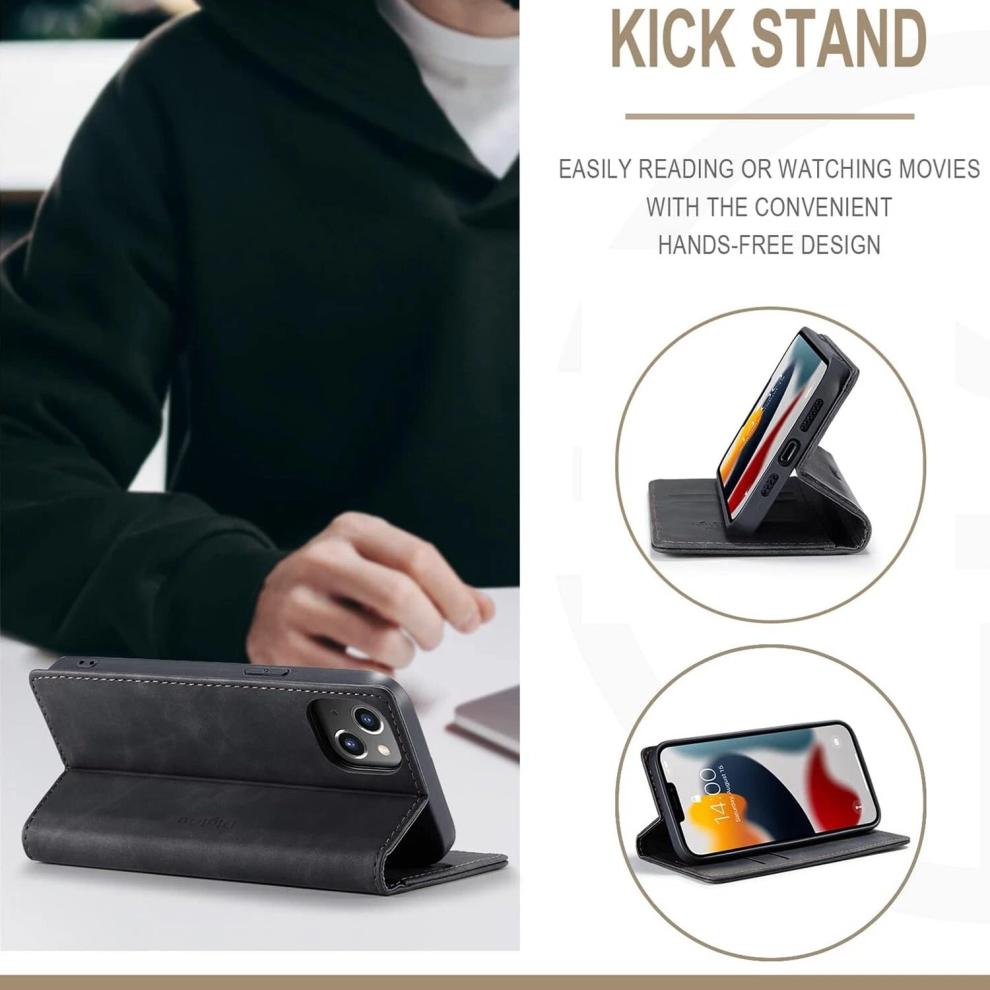 Für Samsung Galaxy S23 Plus Klapp-Leder-Geldbörse Handyhülle Cover Blau