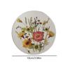 1/4Pcs 2D round Colorful Floral Printed Coasters Transparent Artistic Table Decor for Wedding Birthday Mother's Day Gifts
