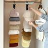 Wardrobe Hat Rack Hanging Rope Hat Storage Clips Hat Organizer Display For Baseball Caps Hat Hanger For Closet Door And Bedroom